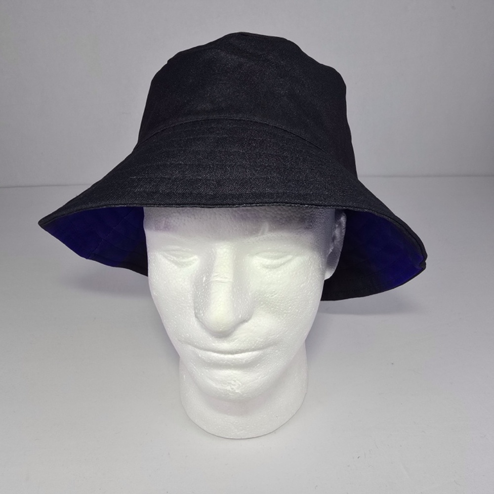 NIKE- Reversible Bucket Hat  Black-Blue - Picture 4 of 5